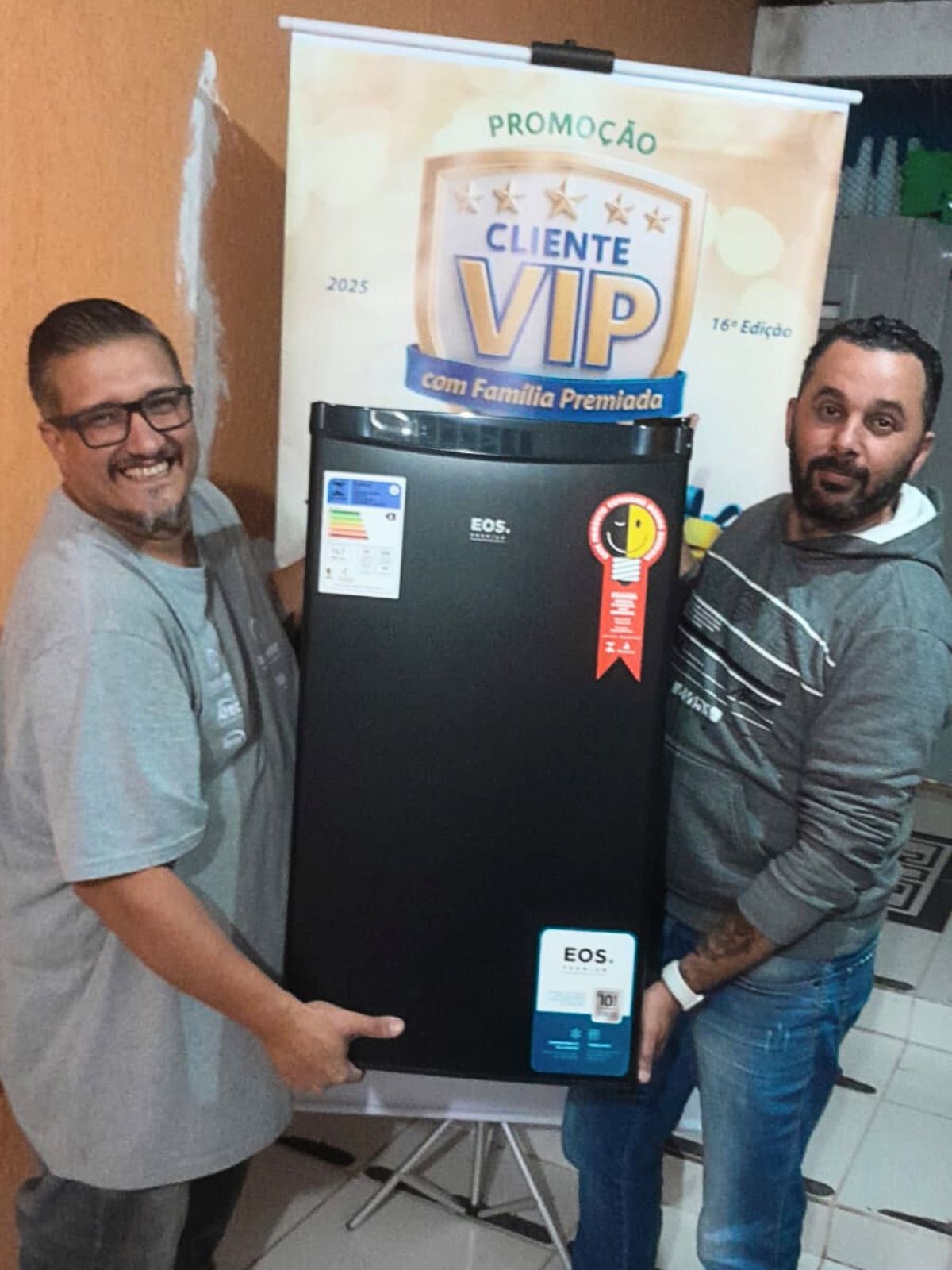 MD Auto Peças - Ganhador do 4º Sorteio - Frigobar 90L