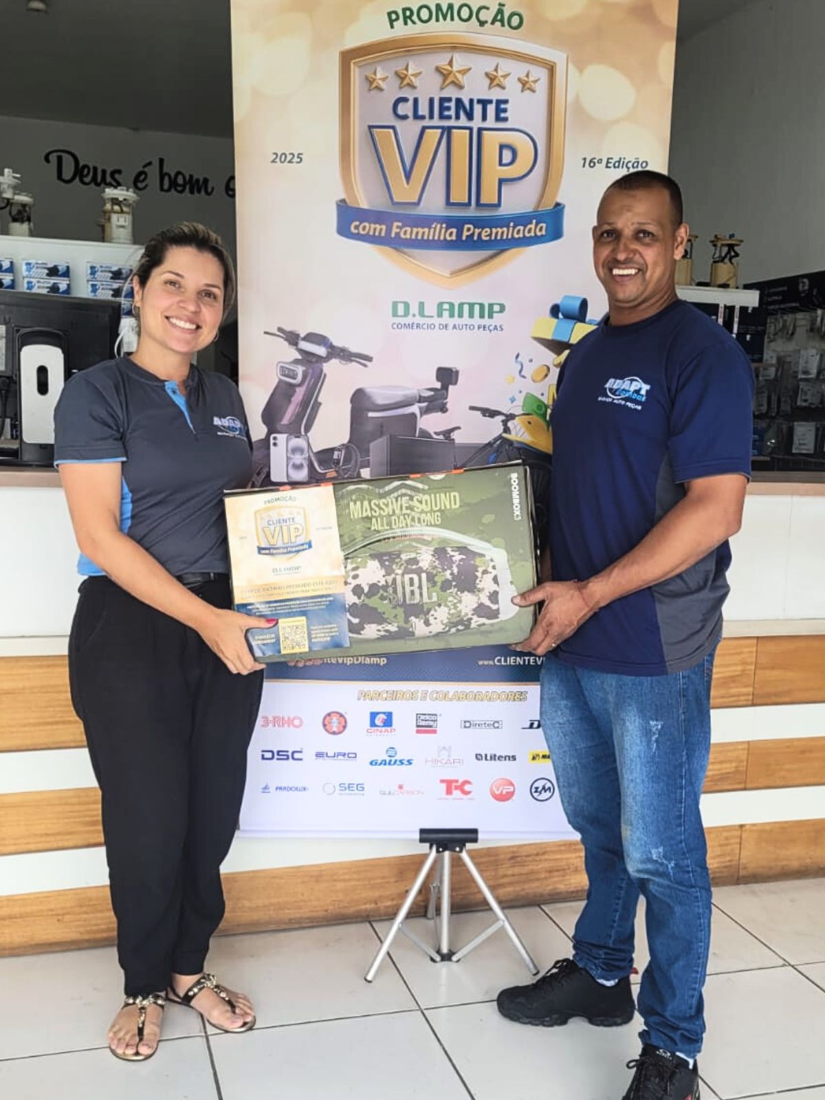 Adaptbomba - Ganhador do 6º Sorteio - JBL Boombox 3